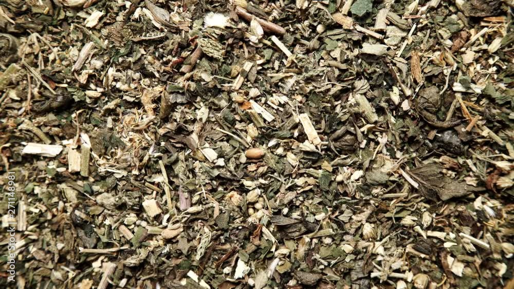 Green dried mix herbs background. Top view. Alternative herbal medicine Green dried mix herbs background. Top view. Alternative herbal medicine
