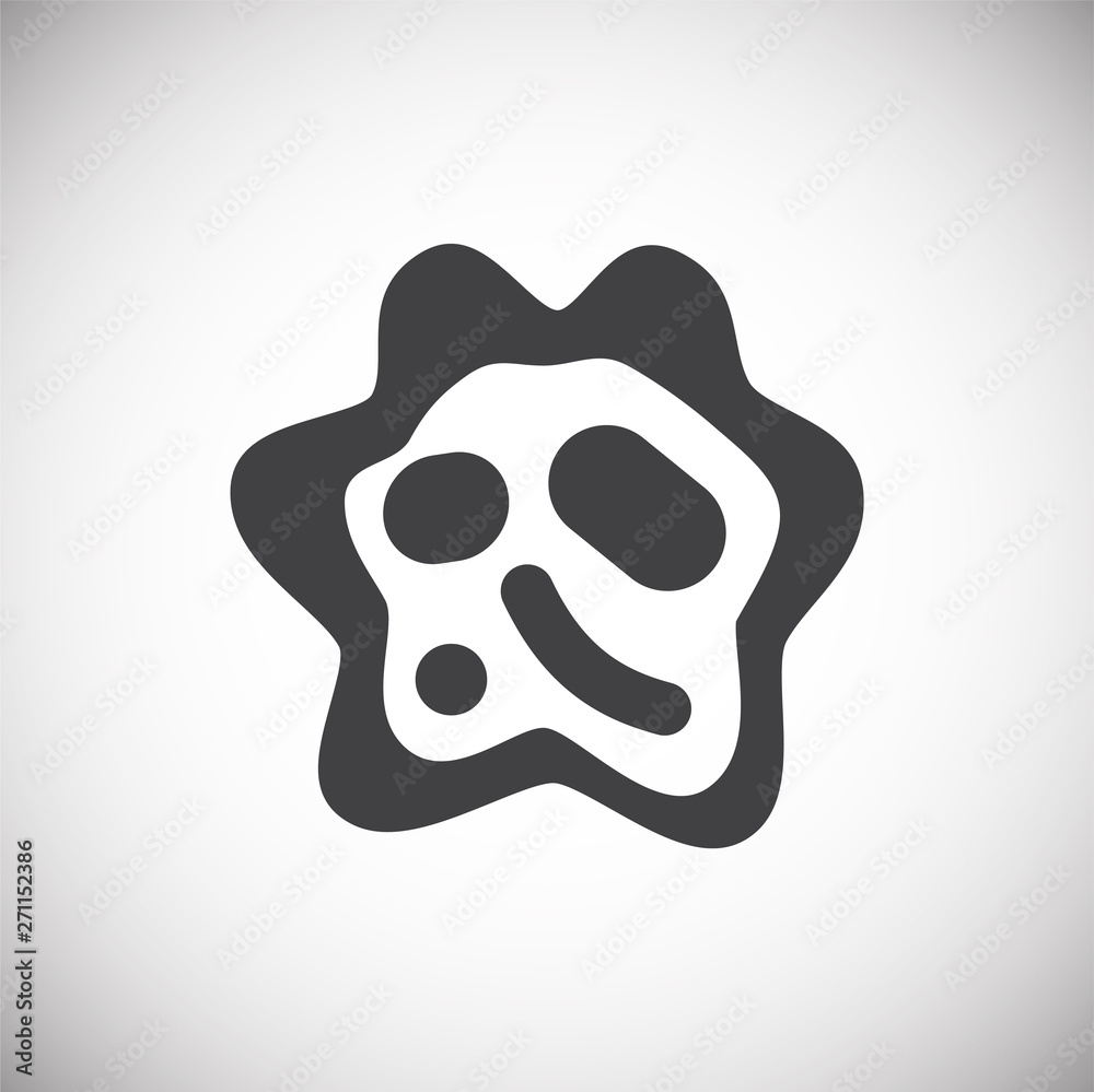 Microbe icon on background for graphic and web design. Simple illustration. Internet concept symbol for website button or mobile app. Microbe icon on background for graphic and web design. Simple illustration. Internet concept symbol for website button or mobile app.