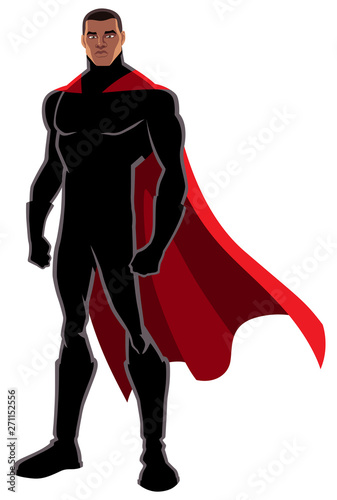 Superhero Black on White