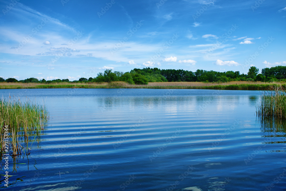 The beautiful Tisza lake with in Hungary
