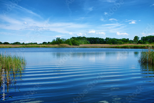 Fototapeta Naklejka Na Ścianę i Meble -  The beautiful Tisza lake with in Hungary