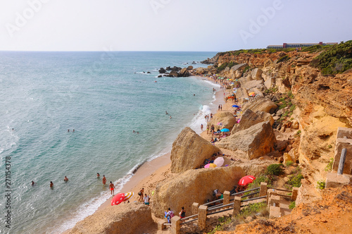 Calas de Roche, famous beach in Conil de la Frontera, Cadiz (Spain) photo