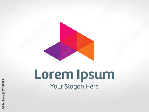 Colorful triangle logo design with square letter triangle pixel Free Download Colorful triangle logo design with square letter triangle pixel - GFXLoad