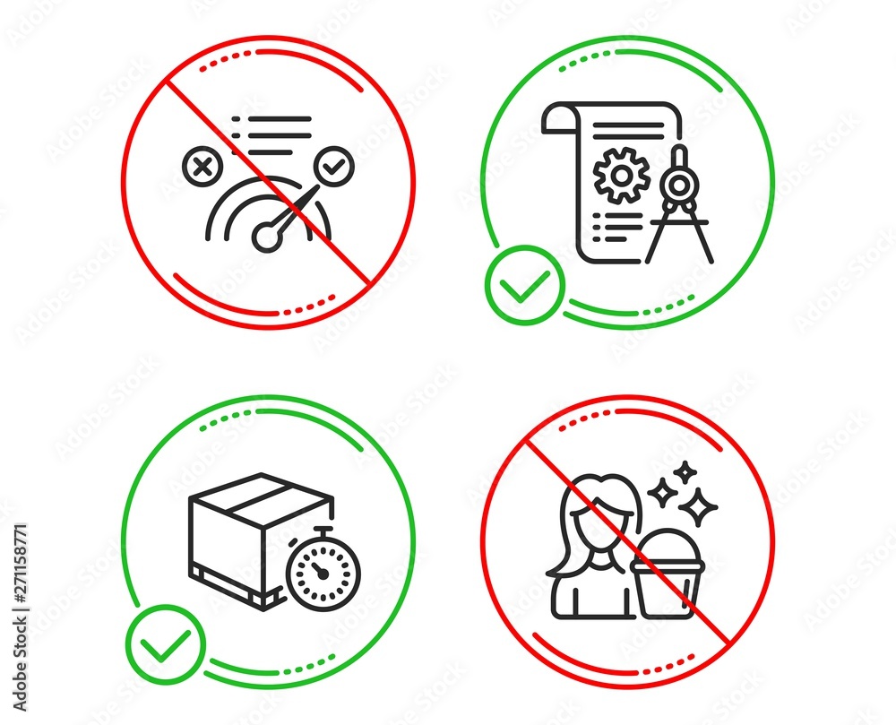 Do or Stop. Delivery timer, Correct answer and Divider document icons simple set. Cleaning sign. Express logistics, Approved, Report file. Maid service. Line delivery timer do icon. Vector Do or Stop. Delivery timer, Correct answer and Divider document icons simple set. Cleaning sign. Express logistics, Approved, Report file. Maid service. Line delivery timer do icon. Vector