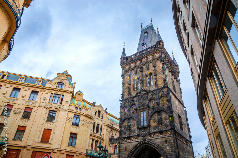 Obraz premium Cozy streets of Old Town Prague, Czech Republic.