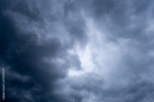 Dramatic sky with clouds, stormy sky