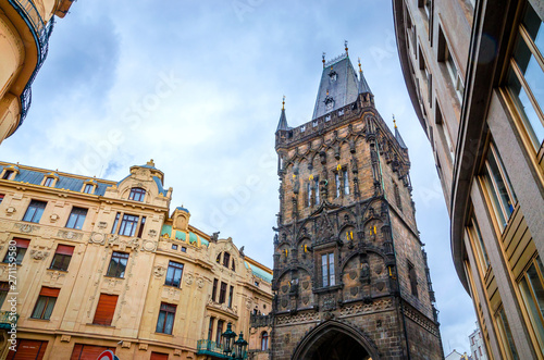 Cozy streets of Old Town Prague, Czech Republic. photo