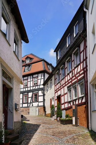 Medieval patrician house in old town of Gelnhausen  Hesse