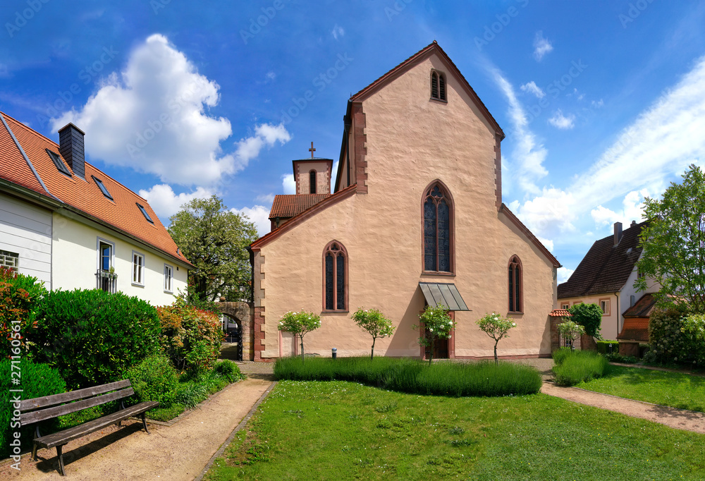 The Peterskirche, a roman catholic parish church in the center of Gelnhausen.