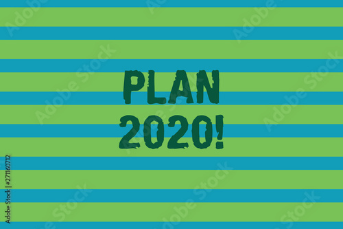 Word writing text Plan 2020. Business photo showcasing detailed proposal doing achieving something next year Seamless horizontal lines background drawing lines. Simple wallpaper banner