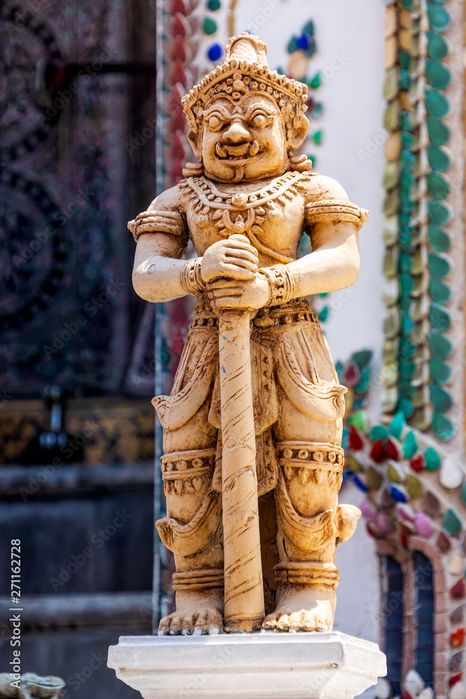Demon Guardian at Wat Phra Kaew Grand Palace Demon Guardian at Wat Phra Kaew Grand Palace