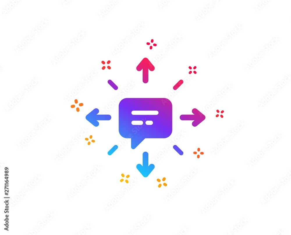 Conversation icon. Chat Messages or SMS sign. Communication symbol. Dynamic shapes. Gradient design sMS icon. Classic style. Vector Conversation icon. Chat Messages or SMS sign. Communication symbol. Dynamic shapes. Gradient design sMS icon. Classic style. Vector