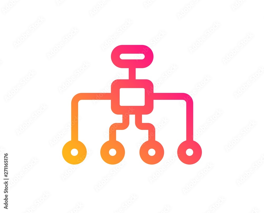 Restructuring icon. Business architecture sign. Delegate symbol. Classic flat style. Gradient restructuring icon. Vector Restructuring icon. Business architecture sign. Delegate symbol. Classic flat style. Gradient restructuring icon. Vector