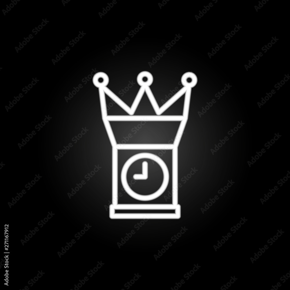 prime time neon icon. Elements of time set. Simple icon for websites, web design, mobile app, info graphics prime time neon icon. Elements of time set. Simple icon for websites, web design, mobile app, info graphics