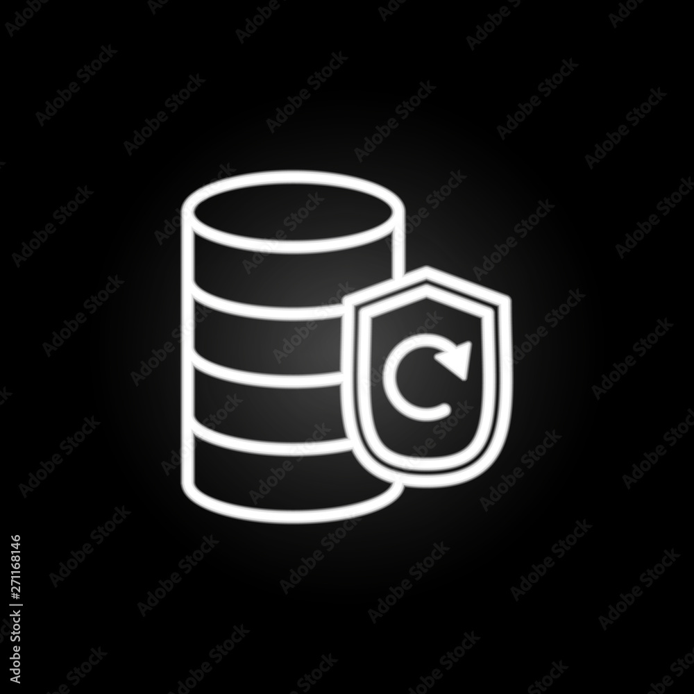 data processing, data storage, database neon icon. Elements of technology set. Simple icon for websites, web design, mobile app, info graphics data processing, data storage, database neon icon. Elements of technology set. Simple icon for websites, web design, mobile app, info graphics