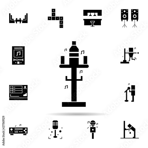 Karaoke, drink, pub icon. Universal set of karaoke for website design and development, app development