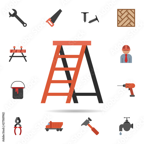 equipment, ladder, stepladder icon. Universal set of construction for website design and development, app development