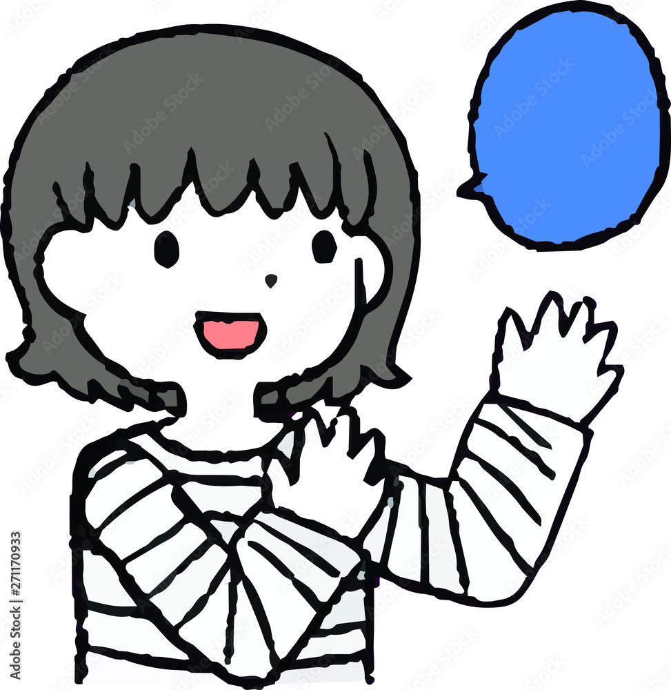 Illustration of cute people having a conversation Illustration of cute people having a conversation