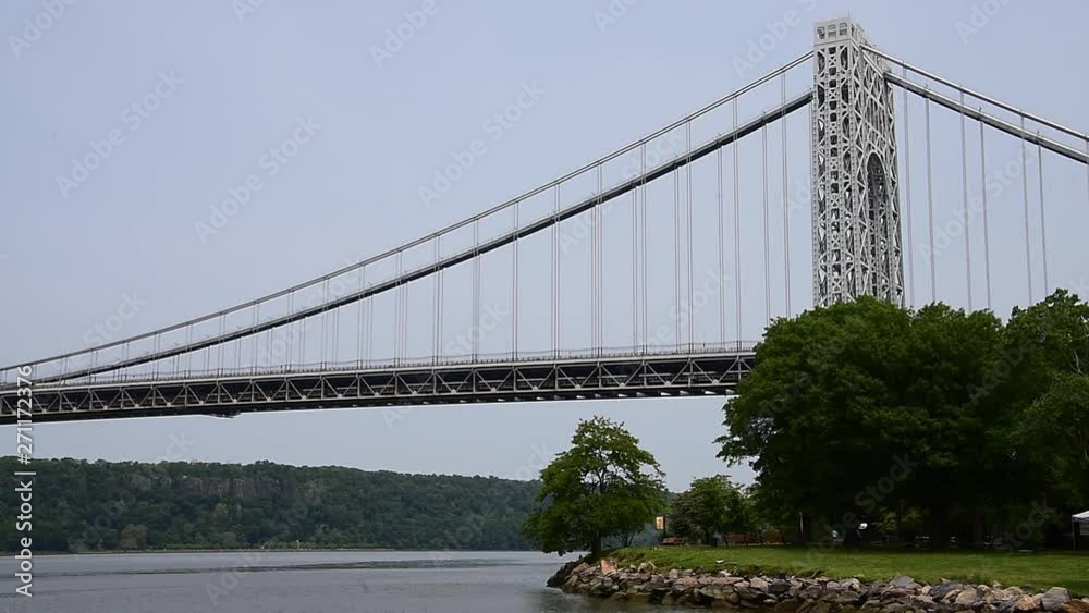 Washington Bridge view from Washington park, New bYork - USA Washington Bridge view from Washington park, New bYork - USA