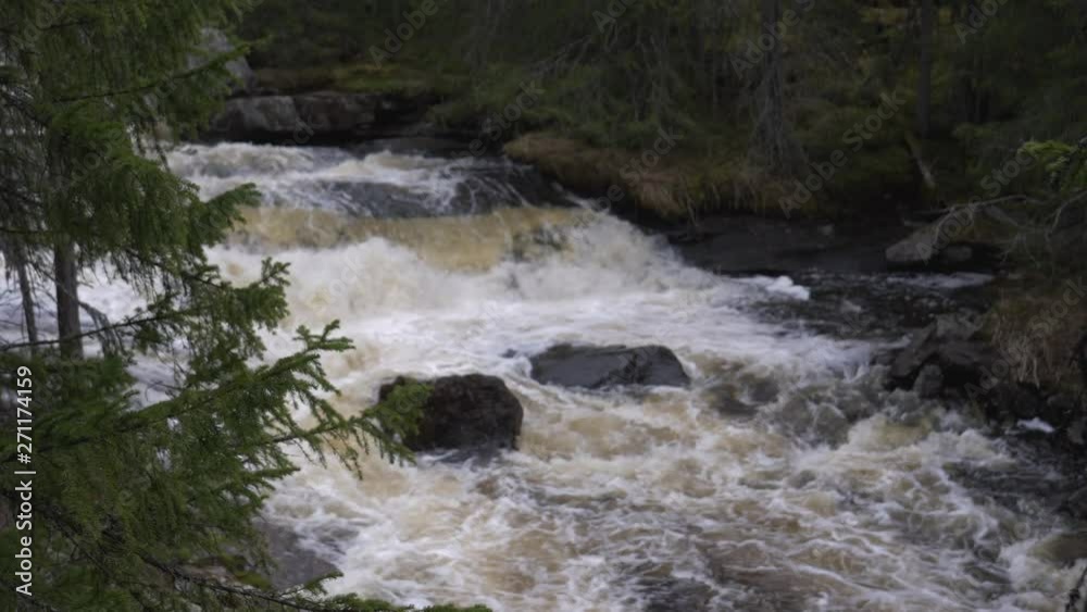 Beautiful river in Norway. slowmotion Beautiful river in Norway. slowmotion