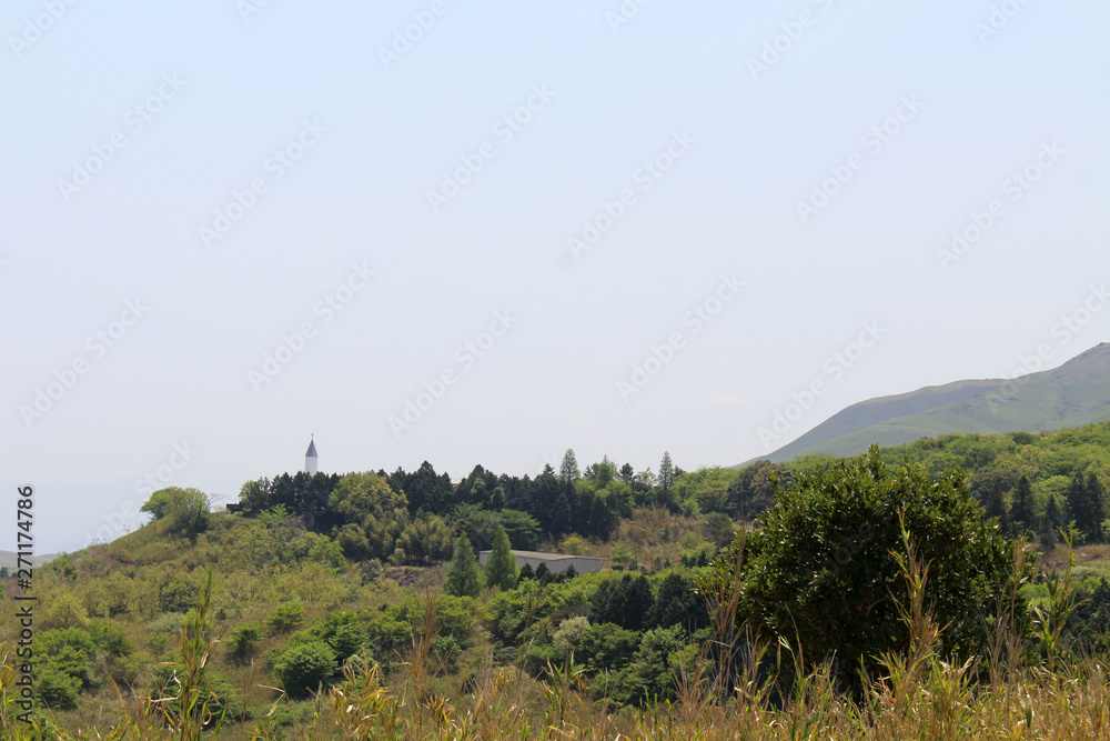 Obraz premium Faraway Church of Trappist Monastery of Our Lady of the Annunciation in Japan