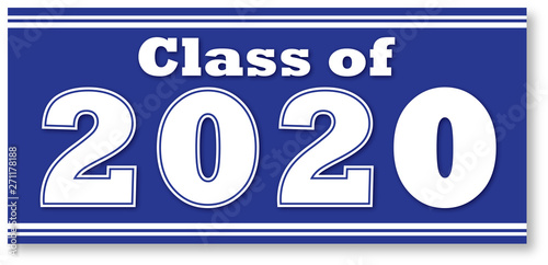 Class of 2020 Blue Banner