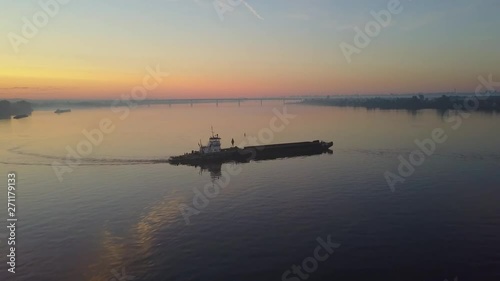 sunrise on river