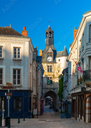 Beautiful medieval village Amboise, Loire Valley, France