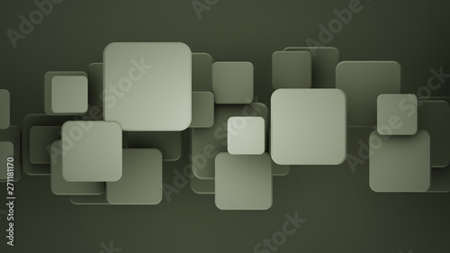 Layered dark gray mosaic wi...