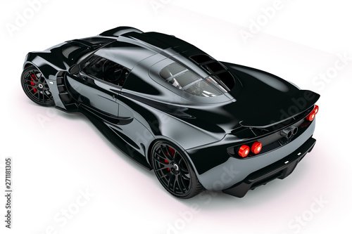 Fototapeta Naklejka Na Ścianę i Meble -  3d render of beautiful sport car