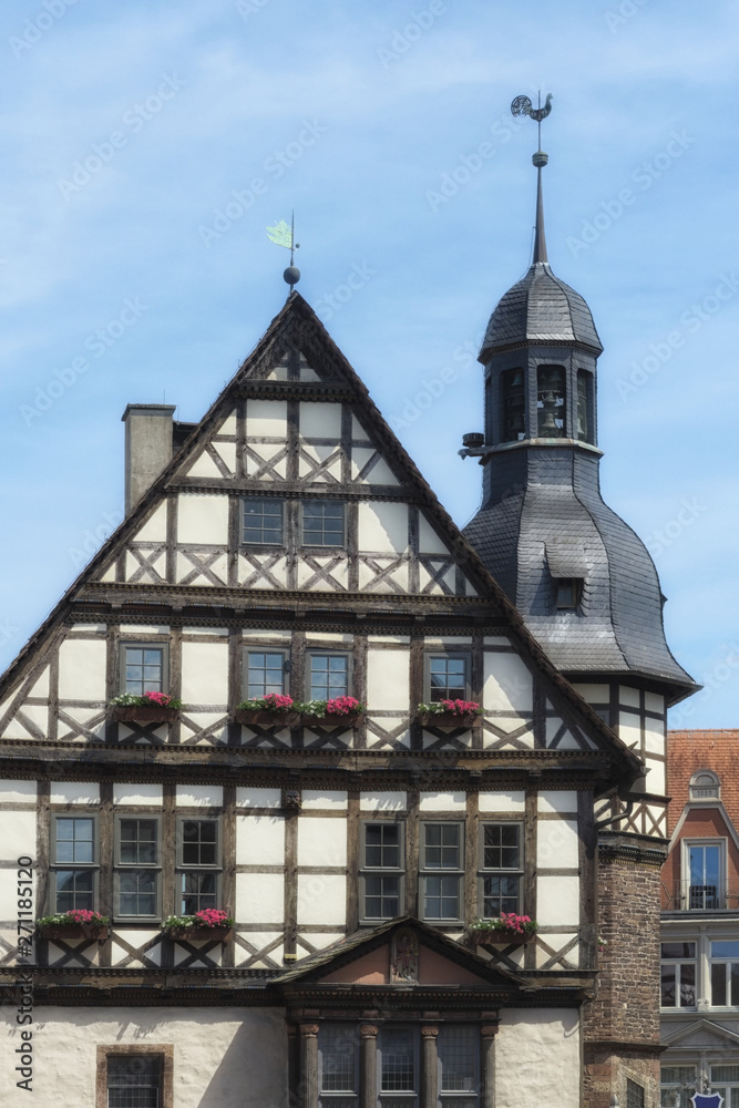 Höxter - Historisches Rathaus, Nordrhein-Westfalen, Deutschland, Europa