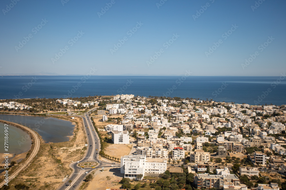 Naklejka premium vue aérienne de Monastir