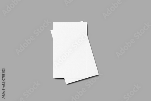 Business Cards Mock up on Gray Background. High resolution. © Fuad