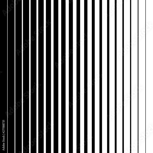 black and white monochrome vertical lines different sizes, vector background