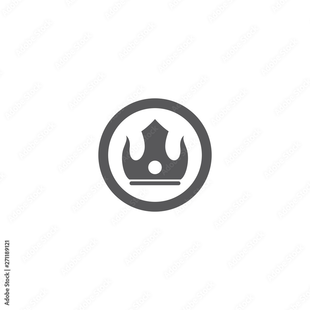 Crown logo template vector illustration