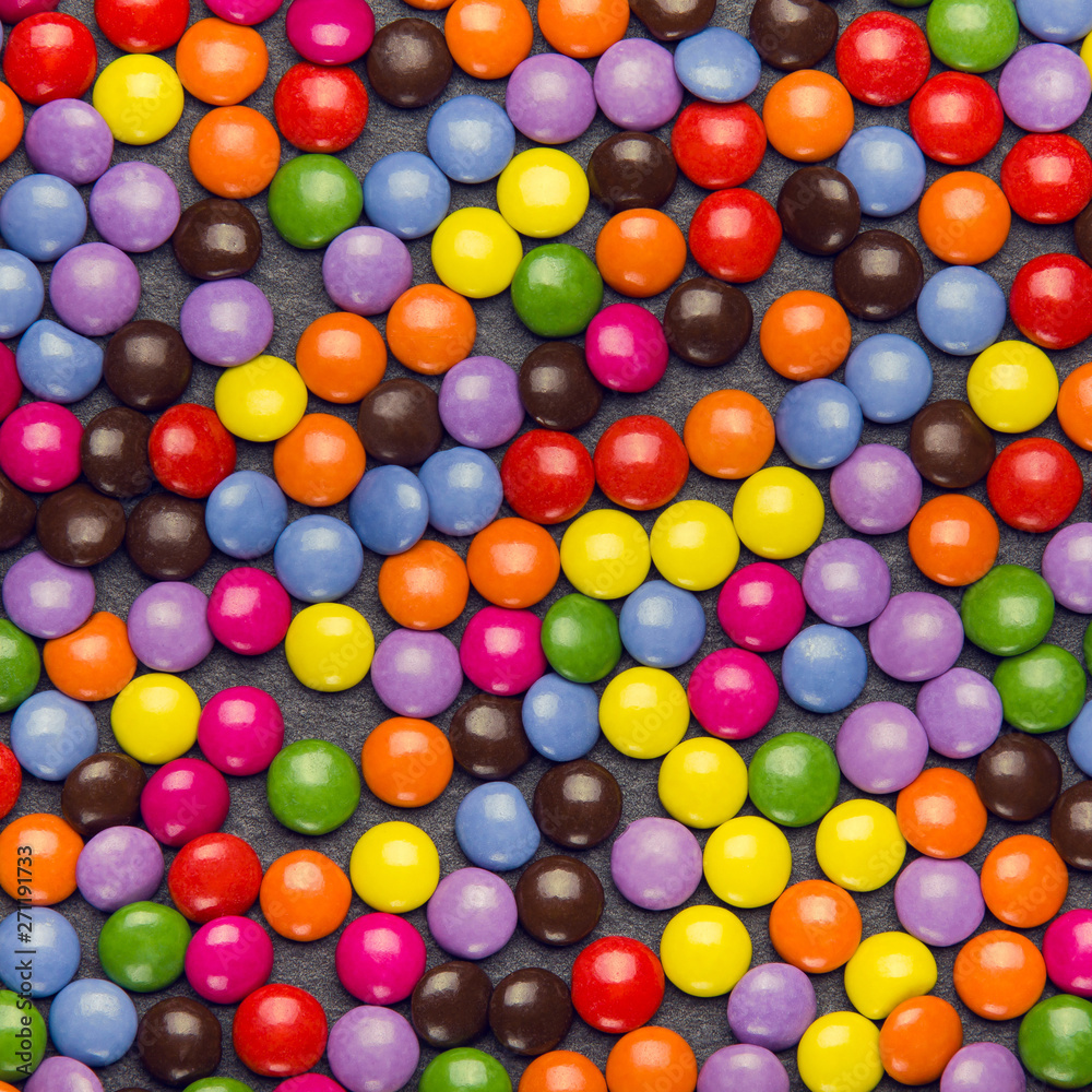 Obraz premium Background from colored round candies.