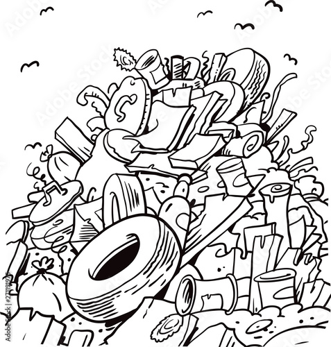  trash on the landfill