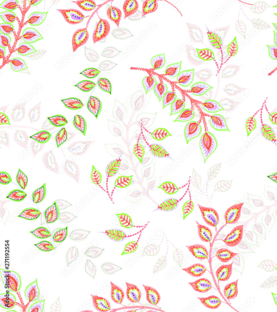 Seamless Pattern : Watercolor Paisley Style Seamless Pattern : Watercolor Paisley Style