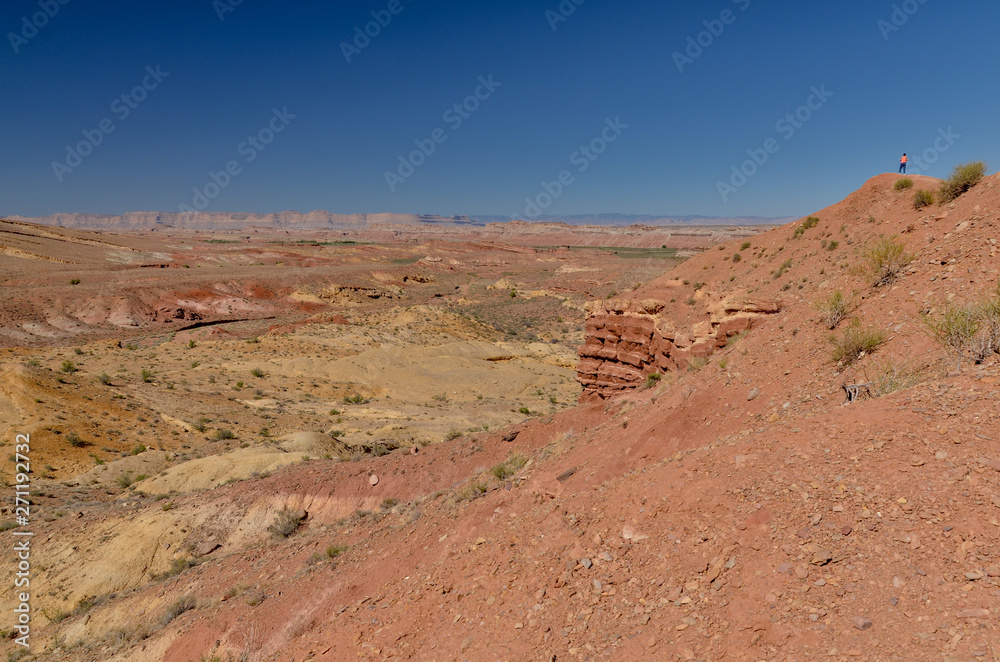 San Rafael swell and San Rafael river valley scenic view from Intestate 70 Highway (Emery County, Utah, USA)