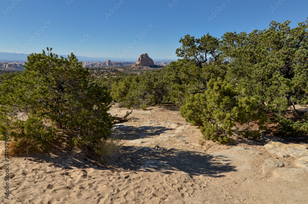Chimney Rock on San Rafael Swell scenic view from Ghost Rock View Area (Emery county, Utah, USA) Chimney Rock on San Rafael Swell scenic view from Ghost Rock View Area (Emery county, Utah, USA)