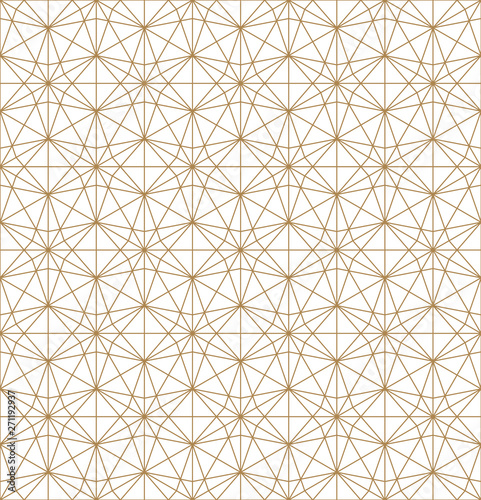 Seamless pattern based on Japanese ornament Kumiko