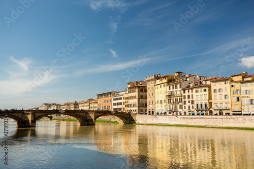 Arno river in Florence  Italy