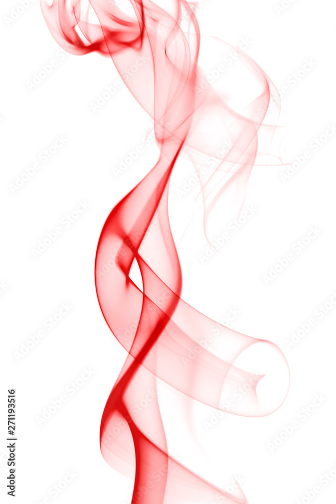 red smoke stream on white red smoke stream on white
