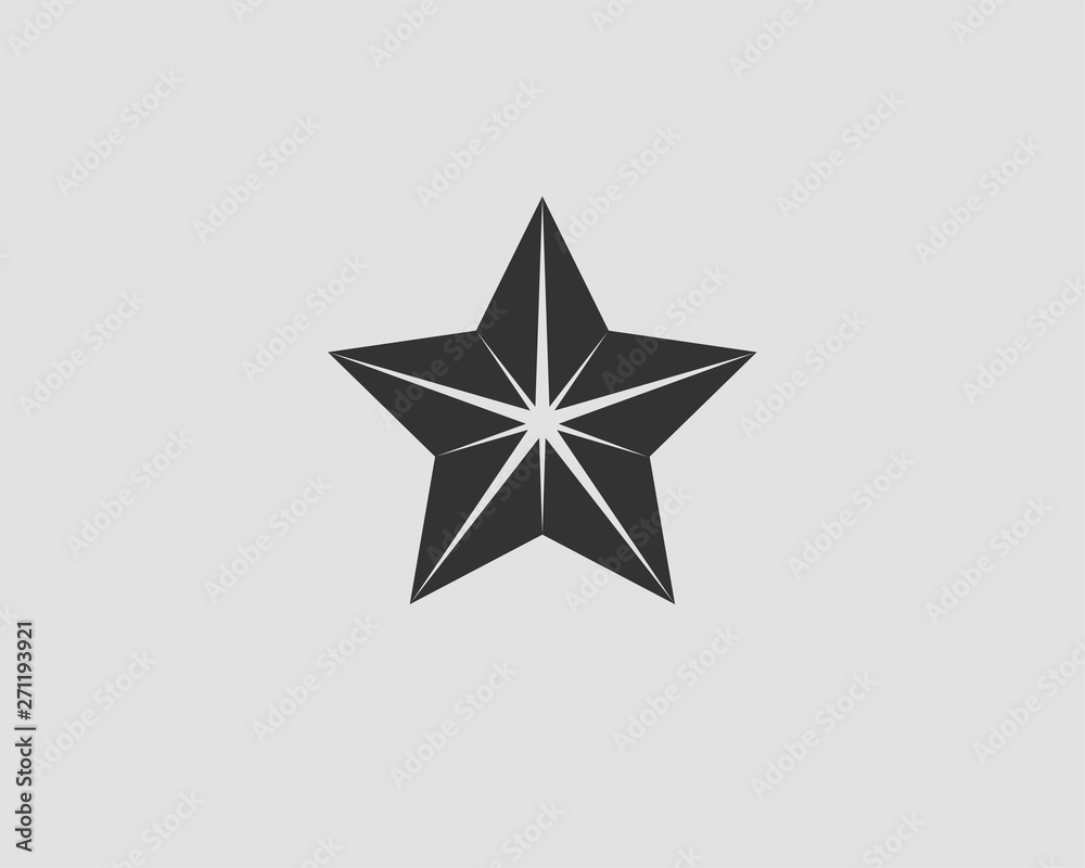 Star icon vector silhouette isolated on white background. Star icon vector silhouette isolated on white background.
