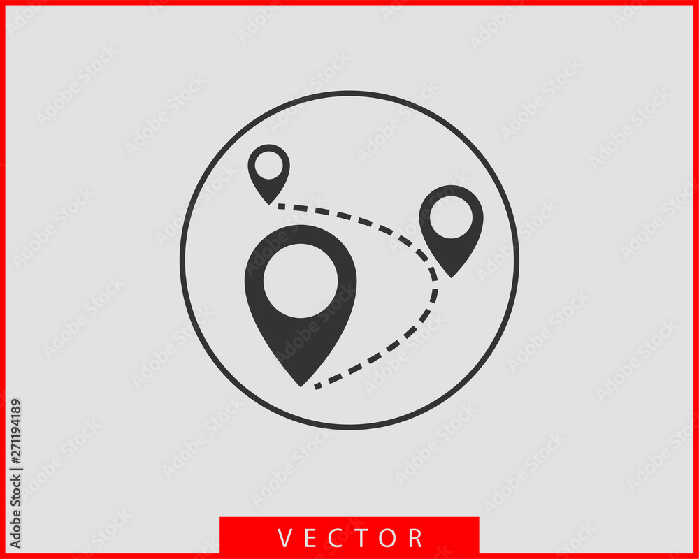 Map icons. Marker pointer. Pin location vector icon. GPS navigation symbol. Map icons. Marker pointer. Pin location vector icon. GPS navigation symbol.