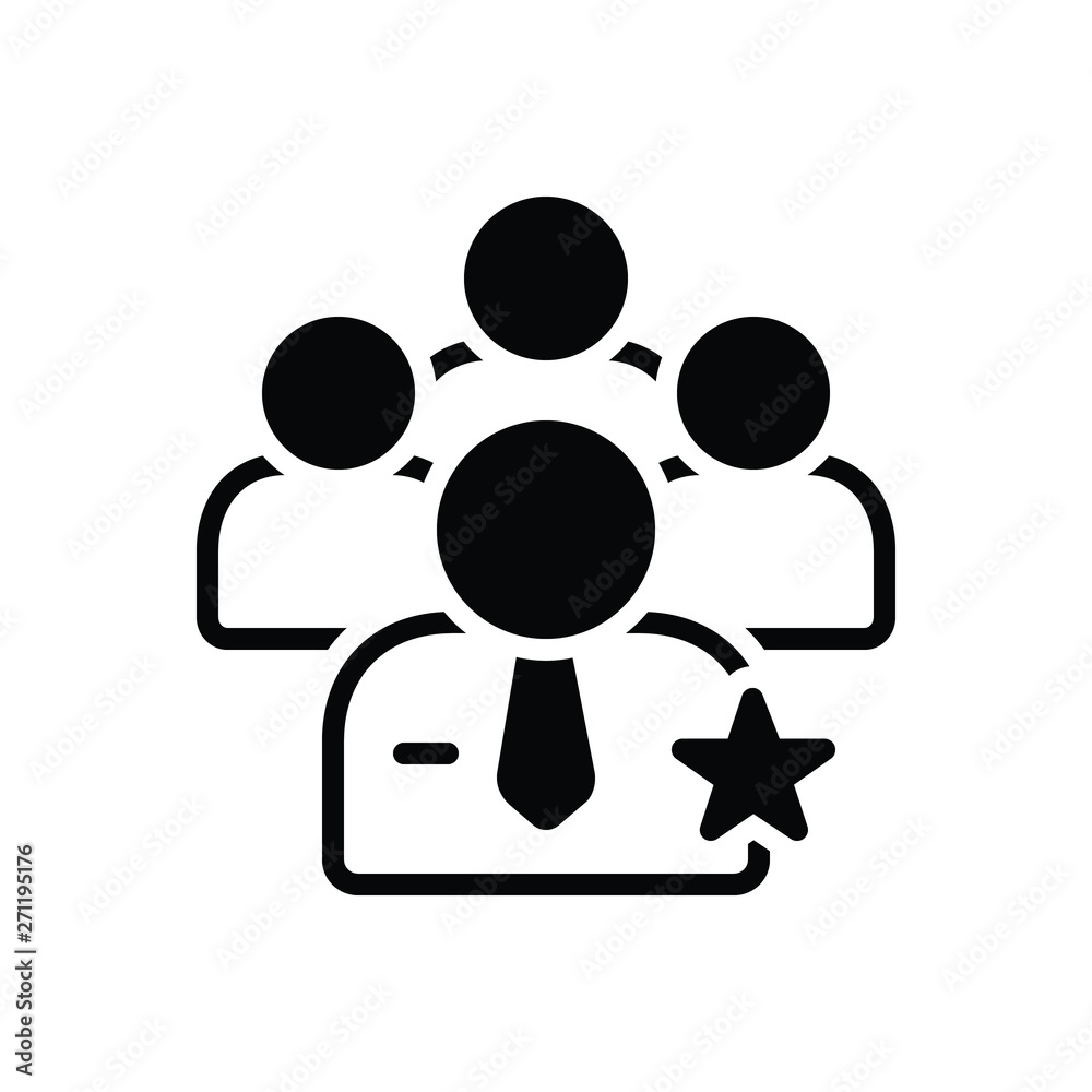 Black solid icon for preferential Black solid icon for preferential