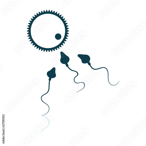 Sperm And Egg Cell Icon