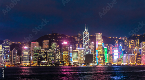 Wallpaper Mural City at night in Hongkong Torontodigital.ca