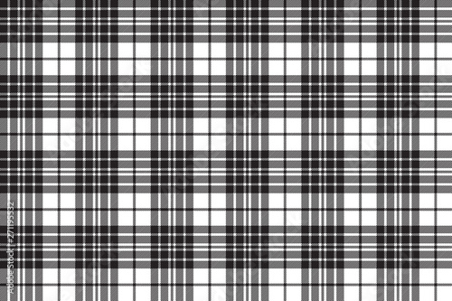 Blackberry clan tartan diagonal black white seamless pattern