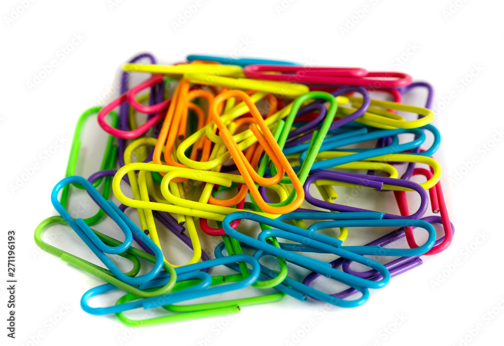 Color clips in a handful Color clips in a handful